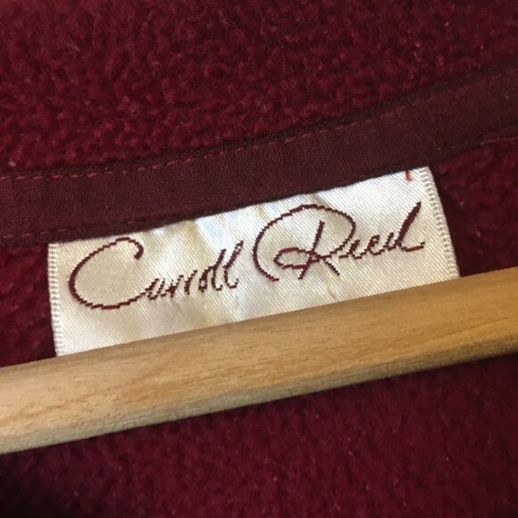 Carroll Reed Red Embroidered Fleece Pullover - Picture 4 of 16